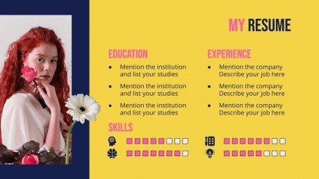 Floral Windows Portfolio presentation template