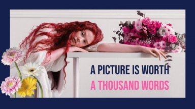 Floral Windows Portfolio presentation template