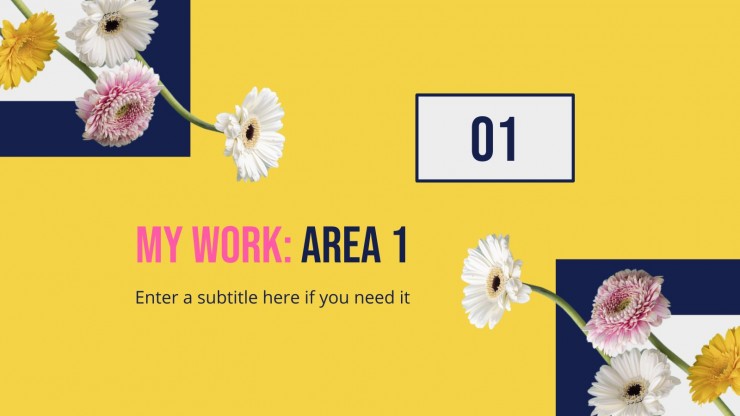 Floral Windows Portfolio presentation template
