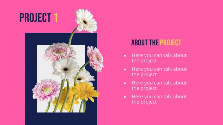 Floral Windows Portfolio presentation template