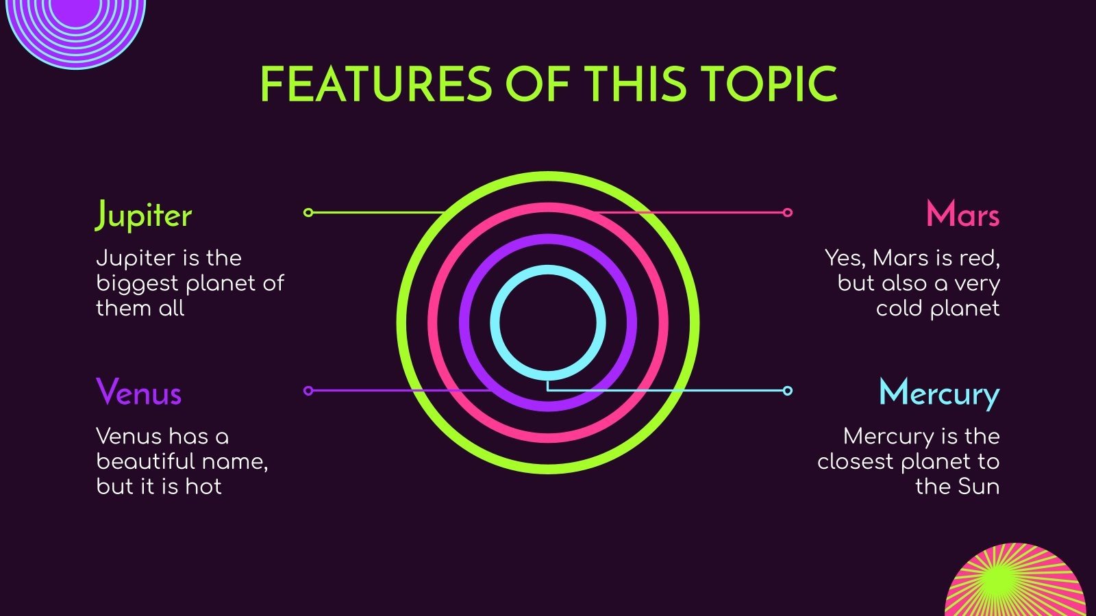 Colorful & Circular Patterns Google Slides & PPT