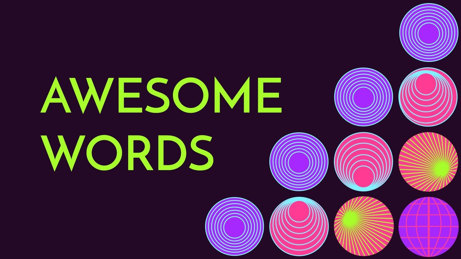 Colorful & Circular Patterns Google Slides & PPT