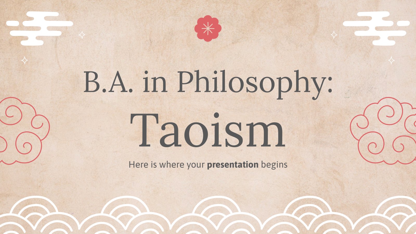 Plantilla de presentación Licenciatura en Filosofía: Taoísmo