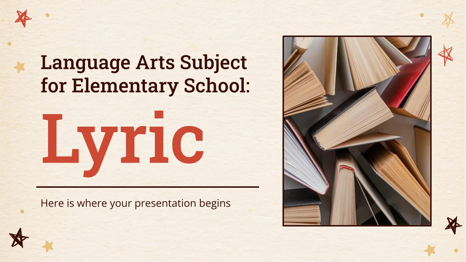 Modelo de apresentação Disciplina de artes da linguagem para o ensino fundamental: letra