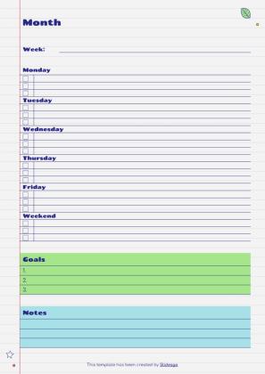 Agenda cahier de marqueur Brina - Mon agenda Modèles de présentation
