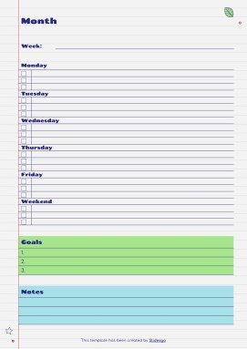 Agenda cahier de marqueur Brina - Mon agenda Modèles de présentation