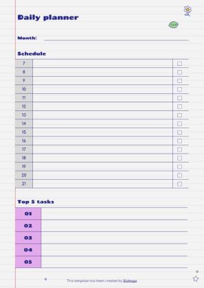 Agenda cahier de marqueur Brina - Mon agenda Modèles de présentation