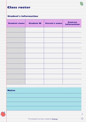 Agenda cahier de marqueur Brina - Mon agenda Modèles de présentation