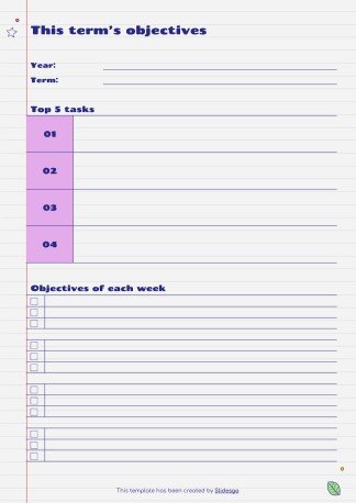 Agenda cahier de marqueur Brina - Mon agenda Modèles de présentation