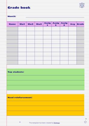 Agenda cahier de marqueur Brina - Mon agenda Modèles de présentation