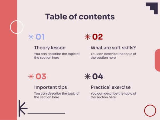 Soft Skills Development Workshop presentation template 