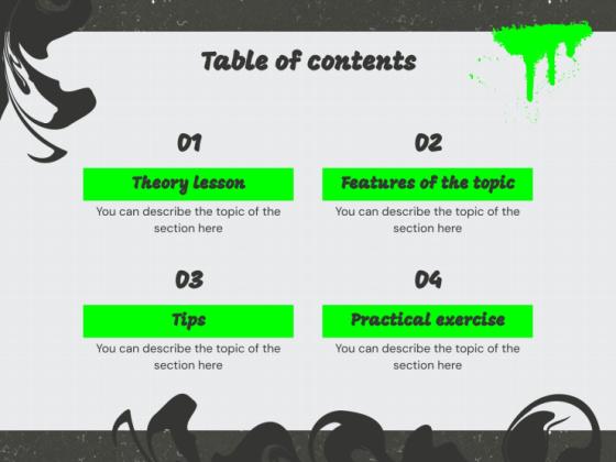 Graffiti Workshop presentation template 