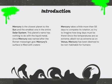 Graffiti Workshop presentation template 