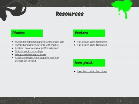 Graffiti Workshop presentation template 