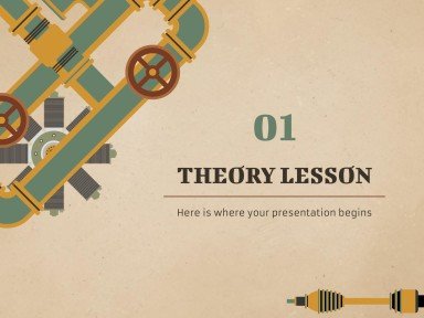 Antique Machinery Restoration Workshop presentation template 