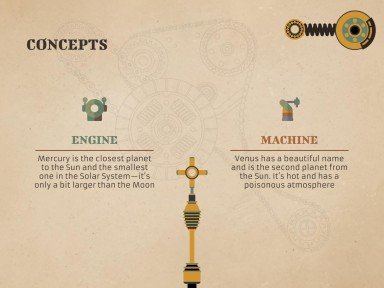 Antique Machinery Restoration Workshop presentation template 