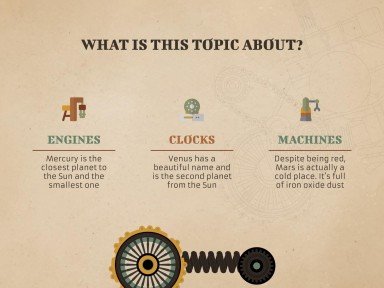 Antique Machinery Restoration Workshop presentation template 