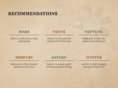 Antique Machinery Restoration Workshop presentation template 