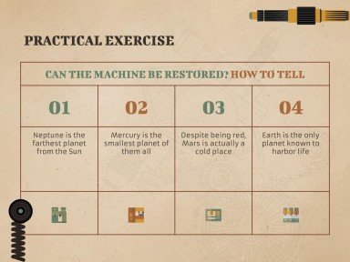 Antique Machinery Restoration Workshop presentation template 