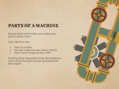 Antique Machinery Restoration Workshop presentation template 