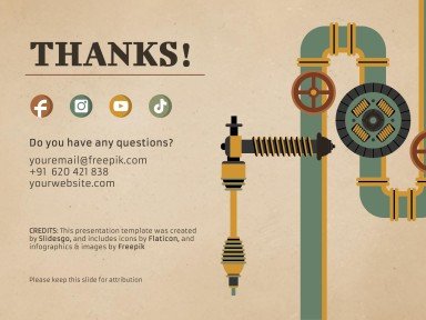 Antique Machinery Restoration Workshop presentation template 