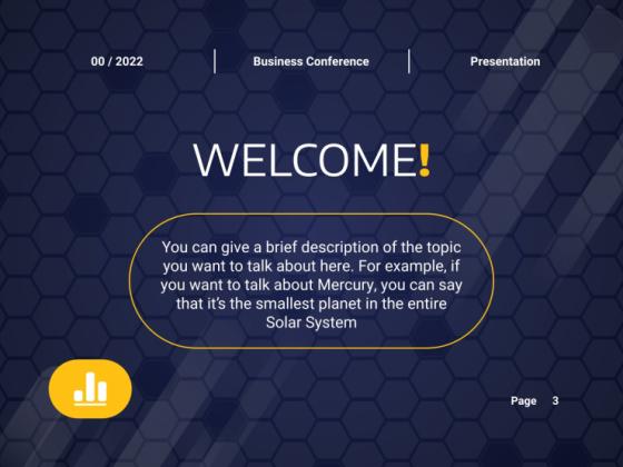 온라인 비즈니스 컨퍼런스 프레젠테이션 템플릿