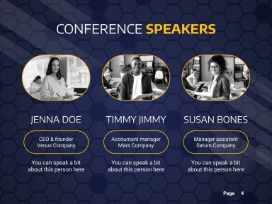 온라인 비즈니스 컨퍼런스 프레젠테이션 템플릿