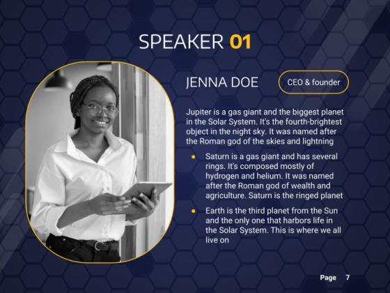 온라인 비즈니스 컨퍼런스 프레젠테이션 템플릿