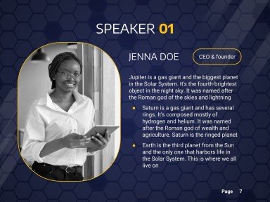 온라인 비즈니스 컨퍼런스 프레젠테이션 템플릿