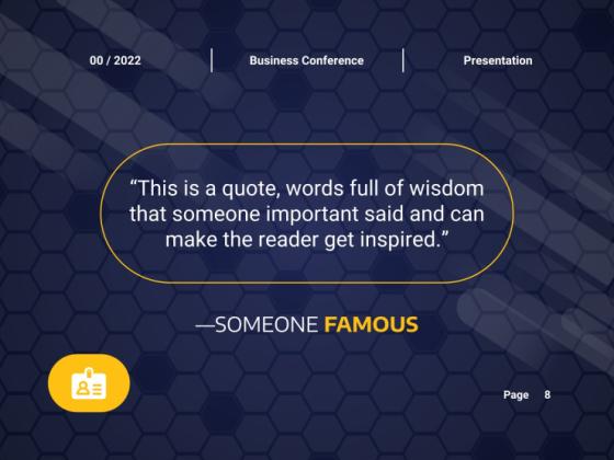 온라인 비즈니스 컨퍼런스 프레젠테이션 템플릿