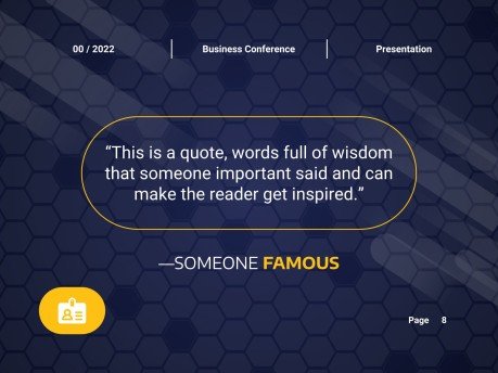 온라인 비즈니스 컨퍼런스 프레젠테이션 템플릿