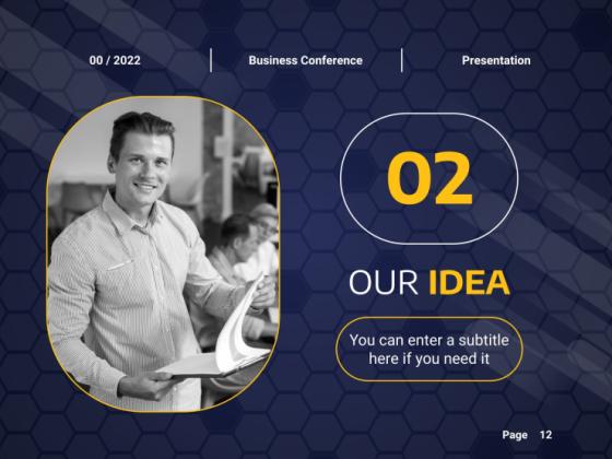 온라인 비즈니스 컨퍼런스 프레젠테이션 템플릿