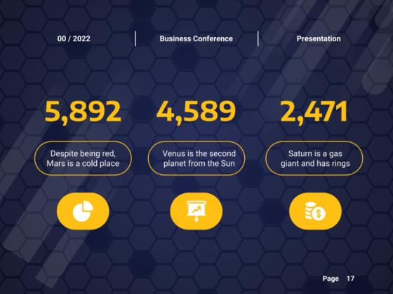 온라인 비즈니스 컨퍼런스 프레젠테이션 템플릿