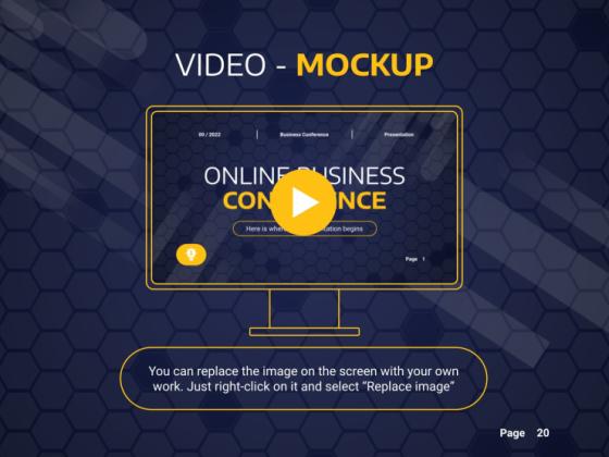 온라인 비즈니스 컨퍼런스 프레젠테이션 템플릿