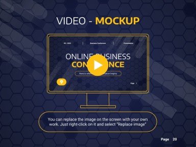 온라인 비즈니스 컨퍼런스 프레젠테이션 템플릿