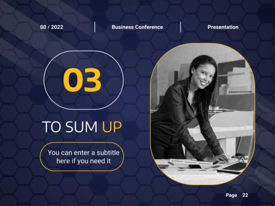 온라인 비즈니스 컨퍼런스 프레젠테이션 템플릿