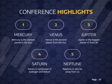 온라인 비즈니스 컨퍼런스 프레젠테이션 템플릿