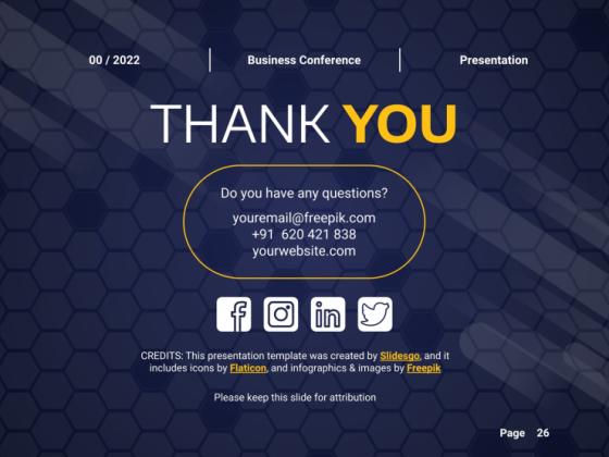 온라인 비즈니스 컨퍼런스 프레젠테이션 템플릿