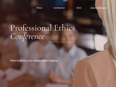 전문 윤리 회의 프레젠테이션 템플릿