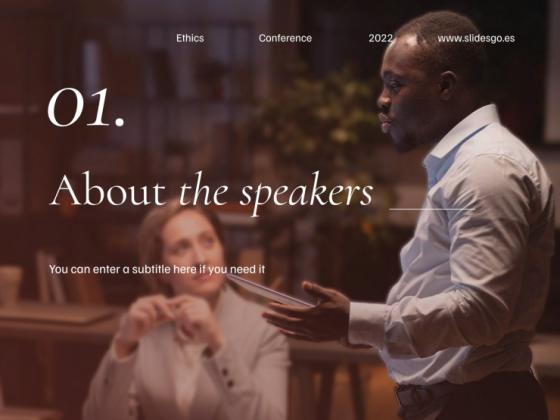 전문 윤리 회의 프레젠테이션 템플릿