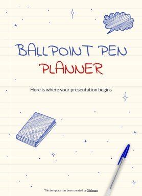 Kugelschreiber Planer Präsentationsvorlage