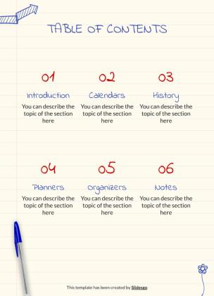 Kugelschreiber Planer Präsentationsvorlage