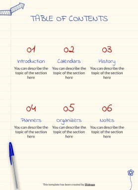 Kugelschreiber Planer Präsentationsvorlage