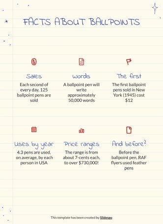 Kugelschreiber Planer Präsentationsvorlage