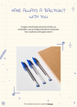 Kugelschreiber Planer Präsentationsvorlage