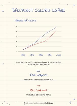 Kugelschreiber Planer Präsentationsvorlage