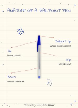 Kugelschreiber Planer Präsentationsvorlage