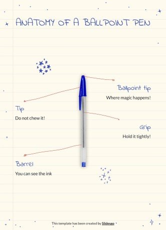 Kugelschreiber Planer Präsentationsvorlage