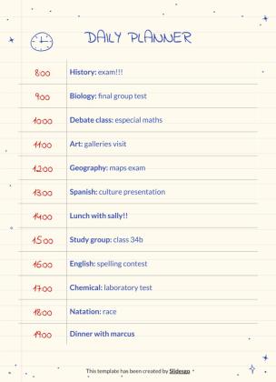 Kugelschreiber Planer Präsentationsvorlage