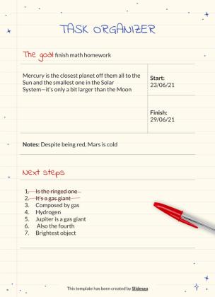 Kugelschreiber Planer Präsentationsvorlage